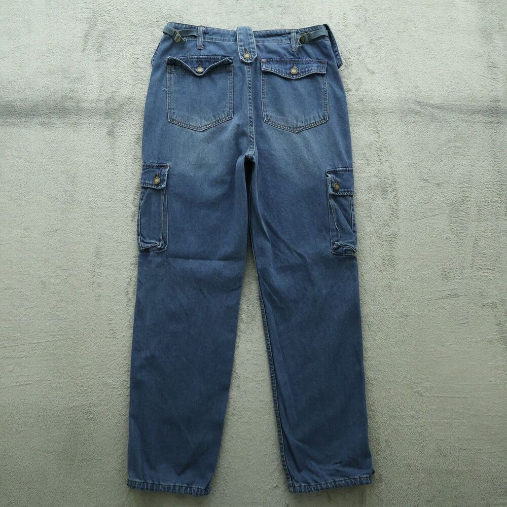 Simple Society Jeans Junior's Size 9/29 Blue High-Rise Straight Denim 31" Inseam